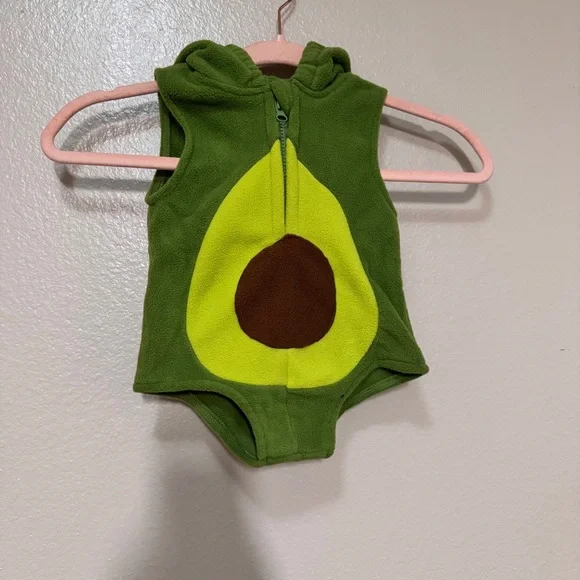 Green Avocado Baby Costume One Piece - Picture 1 of 3